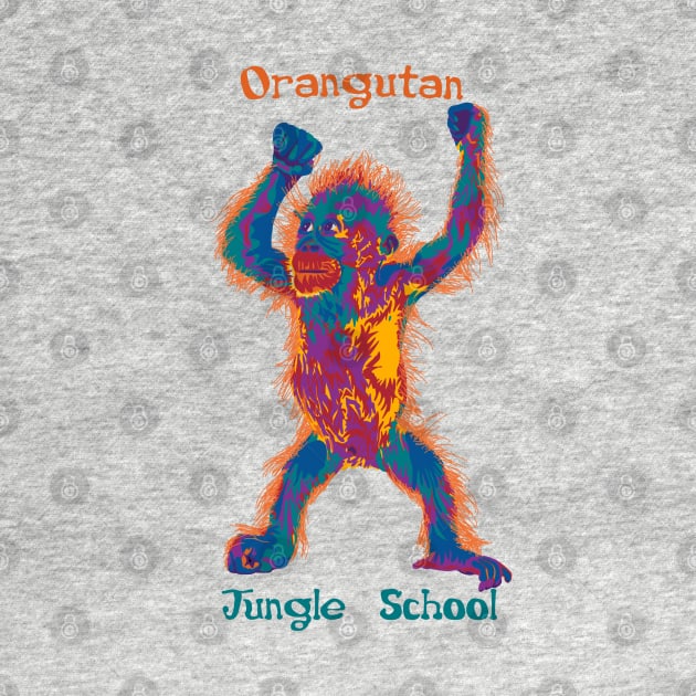 Orangutan Jungle School by Slightly Unhinged